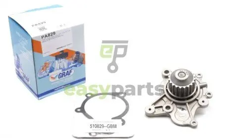 Помпа води Hyundai Accent/Elantra/Santa Fe/Tucson/Kia Sportage 1.5/2.0CRDI 01-08 (20z) (R/B) (6 лоп) GRAF PA829