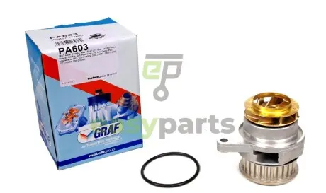 Помпа води Seat Cordoba/Ibiza/Skoda Octavia/VW Caddy/Golf/Polo 1.4i/1.6i 95-09 (27z) (B/B) (7 лоп) GRAF PA603