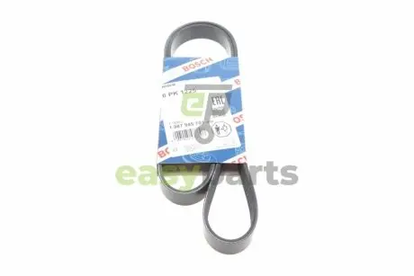 Ремінь генератора Citroen Nemo/Fiat Fiorino/Peugeot 206 1.4/1.8 03- (6PK1225) BOSCH 1987945701