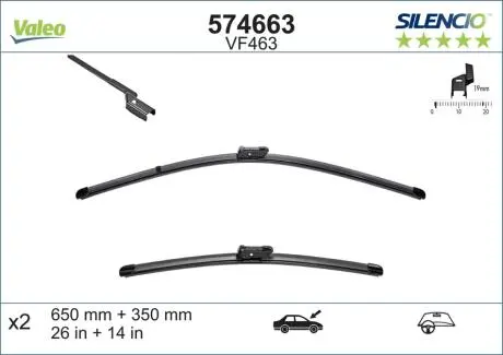 Щетка стеклоочистителя Valeo 574663