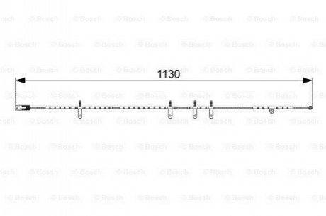 Датчик зносу гальмівних колодок (задніх) Mini (R50/R52/R53) 01-07 (L=1130mm) BOSCH 1987473016