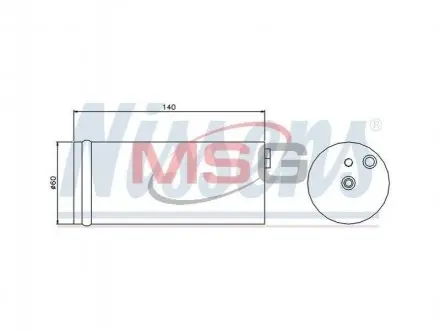 Деталь кондицiонера NISSENS 95405