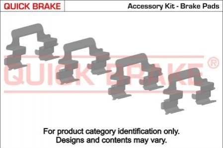 Р/к дискових гальм. колодок QUICK BRAKE 109-1257 (фото 1)