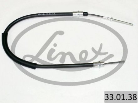 Трос ручника (задній) (L) Peugeot 406 95-04 (695/492mm) LINEX 330138 (фото 1)