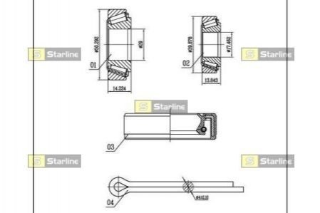 Подшипник колёсный STARLINE LO 03519