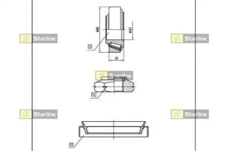 Подшипник колесный STARLINE LO 00918