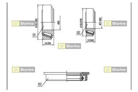 Подшипник ступицы колеса /STL-/ STARLINE LO 00528