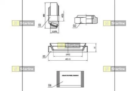 Подшипник колёсный STARLINE LO 00898