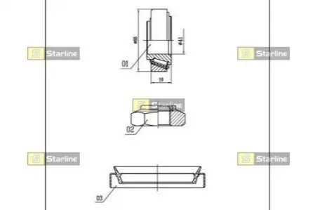 Подшипник колёсный STARLINE LO 00919