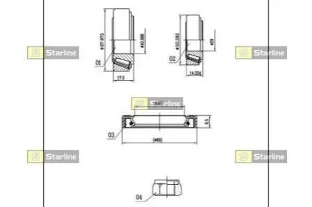 Подшипник колёсный STARLINE LO 00802