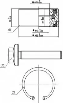 Подшипник колесный STARLINE LO 01356
