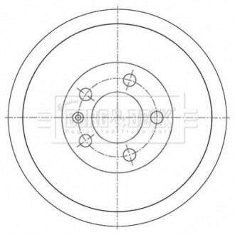 Гальмiвнi барабани BORG & BECK BBR7278