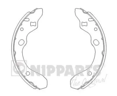 Комплект тормозных колодок NIPPARTS J3503036