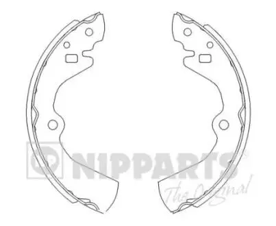 Комплект тормозных колодок NIPPARTS J3501034