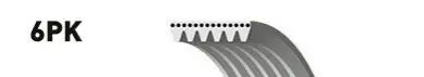 Дорожный ремень Gates 6PK1205XS