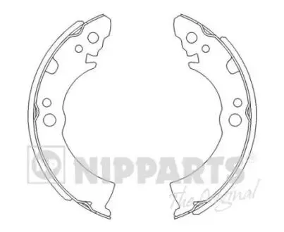 Комплект тормозных колодок NIPPARTS J3501001