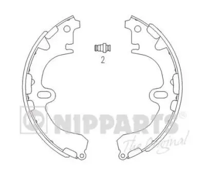 Комплект тормозных колодок NIPPARTS J3502034