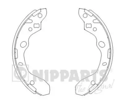 Комплект тормозных колодок NIPPARTS J3503037