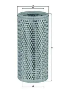 Повітряний фільтр MAHLE / KNECHT LX502