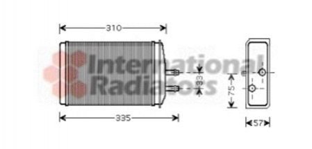 Радиатор печки с прокладкой ELIT 6U0819030 (фото 1)