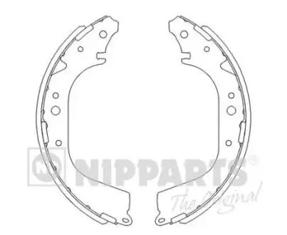 Комплект тормозных колодок NIPPARTS J3502005
