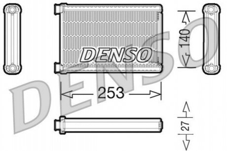 Радіатор пічки BMW 1 (E81), 1 (E82), 1 (E87), 1 (E88), 3 (E90), 3 (E91), 3 (E92), 3 (E93), X1 (E84), X3 (F25), X4 (F26) 1.6-4.4 06.04-03.18 DENSO DRR05005