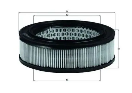 Повітряний фільтр MAHLE / KNECHT LX278