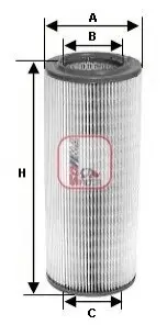Фiльтр повiтряний SOFIMA S5410A