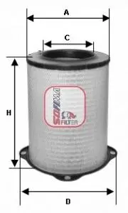 Фiльтр повiтряний SOFIMA S7587A