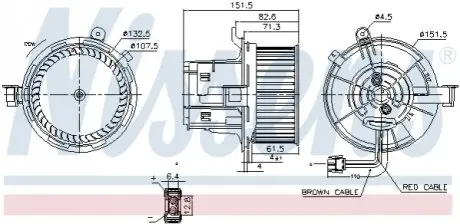 Вентилятор салону NISSENS 87406