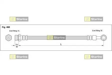 Тормозной шланг STARLINE HA ST.1235