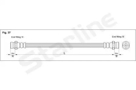 Гальмівний шланг STARLINE HA BD.1225
