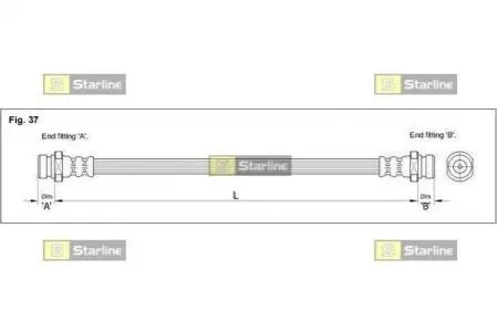 Тормозной шланг STARLINE HA BD.1251