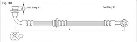 Тормозной шланг STARLINE HA ST.1162