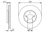 Диск гальмівний (передній) Honda Accord 02- (300x28) (вентильований) BOSCH 0986479R47 (фото 1)