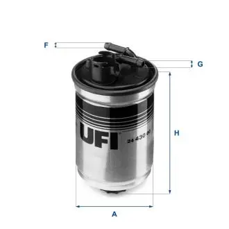 Фото паливний фільтр UFI 24.430.00 Паливний фільтр UFI 24.430.00