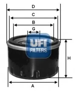 Масляный фильтр UFI 23.176.00