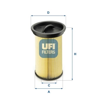 Топливный фильтр UFI 26.005.00