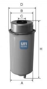 Фильтр топливный UFI 24.457.00 (фото 1)