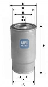 Паливний фільтр UFI 24.525.00