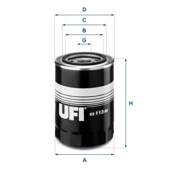 Масляний фiльтр UFI 23.113.00