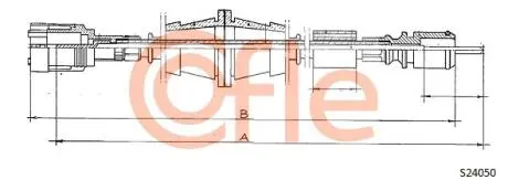 Тросик спидометра COFLE S24050