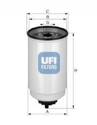 Фільтр паливний UFI 24.371.00 (фото 1)