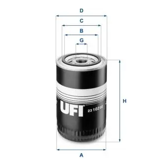 Масляный фильтр UFI 23.102.02