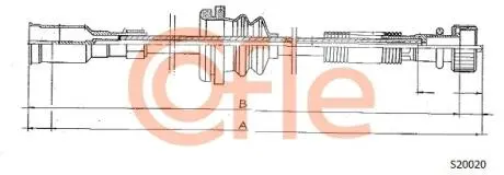 Трос спідометра COFLE S20020