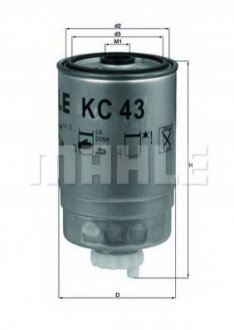Паливний фільтр MAHLE / KNECHT KC43