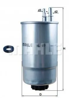 Фільтр паливний MAHLE / KNECHT KL977