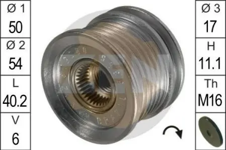 Шкив генератора ZEN ZN5395