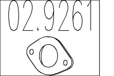 Прокладка, труба выхлопного газа MTS 02.9261