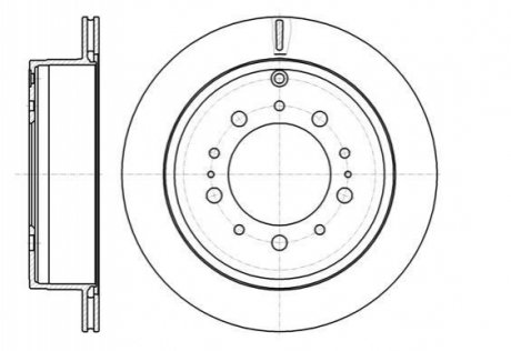 Тормозной диск ROADHOUSE 61257.10 (фото 1)